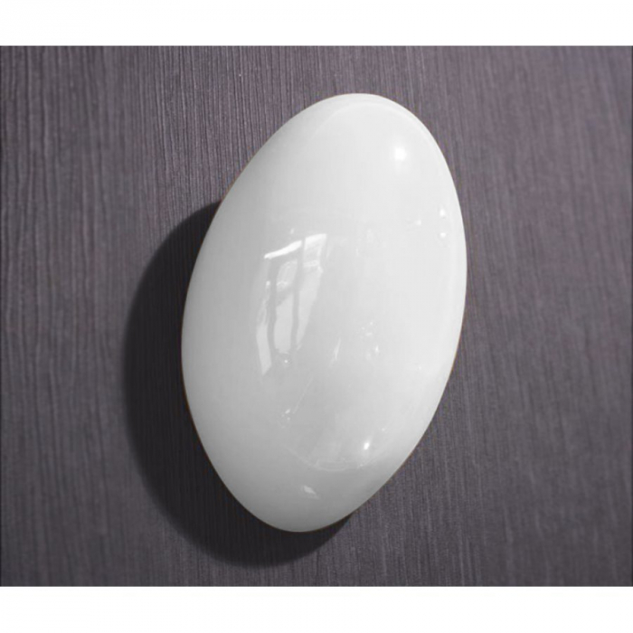 Aplica perete moderna alba Berglio 25x14 cm, sticla si metal, AZ 0151 - Azzardo [2]