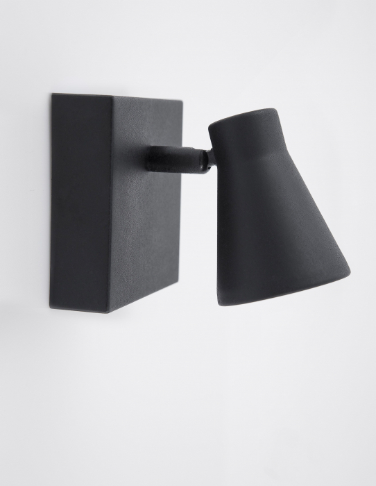 Aplica perete neagra/alba Zena, din metal, cu spot ajustabil, 9155712 - Novaluce [3]