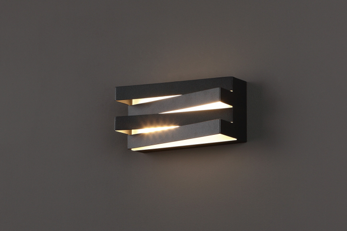 Aplica perete neagra iluminare LED Konji 21x10x9 cm metal/acril, W0178 - Maxlight [2]