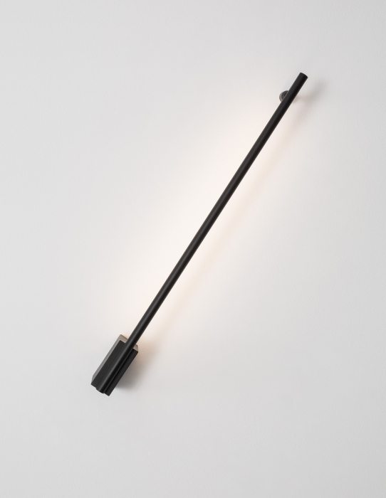 Aplica perete neagra Ottone 9 - 60/90/120 cm stil minimalist, iluminare LED, 9081130 - Novaluce [3]