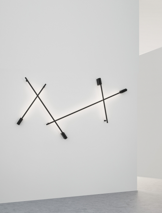 Aplica perete neagra Ottone 7 - 60/90/120 cm stil minimalist, iluminare LED, 9081600 - Novaluce [15]