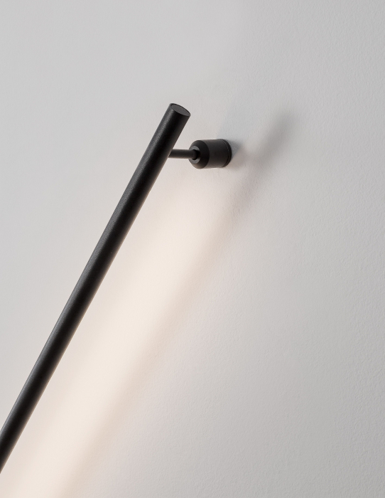 Aplica perete neagra Ottone 7 - 60/90/120 cm stil minimalist, iluminare LED, 9081600 - Novaluce [5]