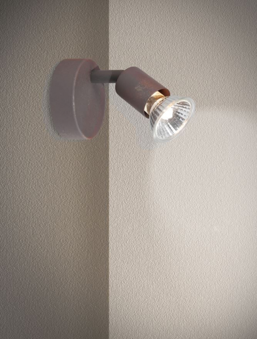 Aplica perete nichel/cupru/negru/auriu/alb/maro cu spot LED Marila, din metal, 662001 - Novaluce [2]