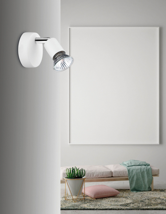 Aplica perete nichel/cupru/negru/auriu/alb/maro cu spot LED Marila, din metal, 662001 - Novaluce [6]