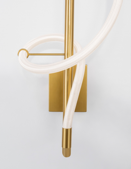 Aplica perete/plafoniera aurie Contorsion 30x65 cm, forma asimetrica tub LED flexibil, 9082095 - Novaluce [4]