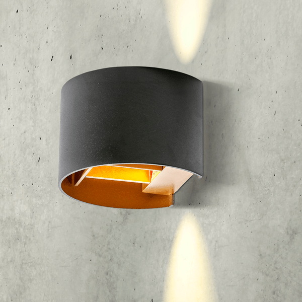 Aplica perete semirotunda cu deschidere reglabila Arden Rondo 13x9,5 cm, design minimalist, metal, AZ 1058 - Azzardo [12]