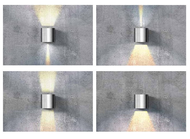 Aplica perete semirotunda cu deschidere reglabila Arden Rondo 13x9,5 cm, design minimalist, metal, AZ 1058 - Azzardo [13]