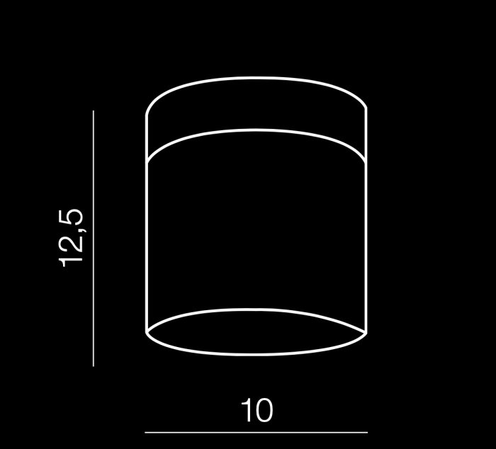 Aplica/plafoniera LED baie cilindrica Alfi 10x12,5 cm, acril/detalii crom, IP44, AZ 2068 - Azzardo [3]
