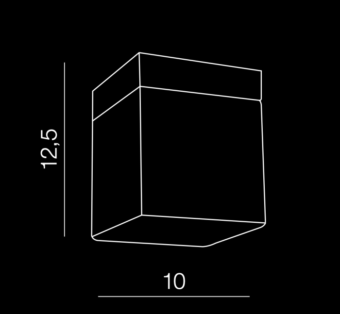 Aplica/spot baie LED cub Alfi 10x12,5 cm, acril/detalii crom, IP44, AZ 2067 - Azzardo [3]