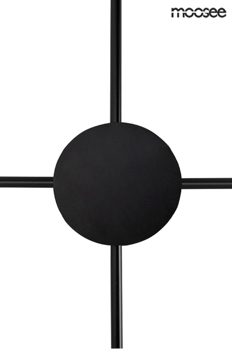 Aplică Shadow 4 Close 80,5x3,5x80,5 cm, Metal Negru Mat - Moosee [3]