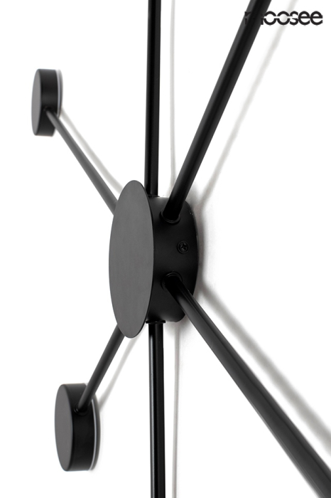Aplică Shadow 6 Close 88x3,5x90,5 cm, Metal Negru Mat - Moosee [3]
