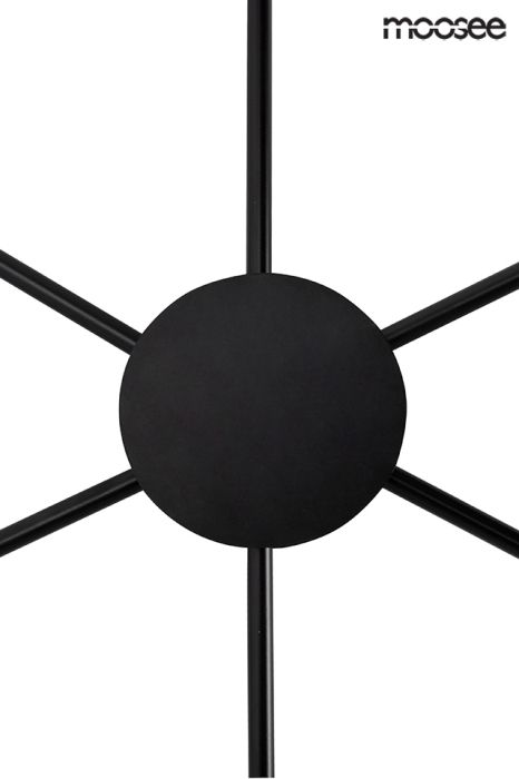 Aplică Shadow 6 Close 88x3,5x90,5 cm, Metal Negru Mat - Moosee [4]