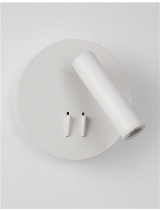 Aplica spot LED reglabil crom/alb Emmie, din metal, switch ON/OFF, lumina directa si indirecta, 9081222 - Novaluce [13]