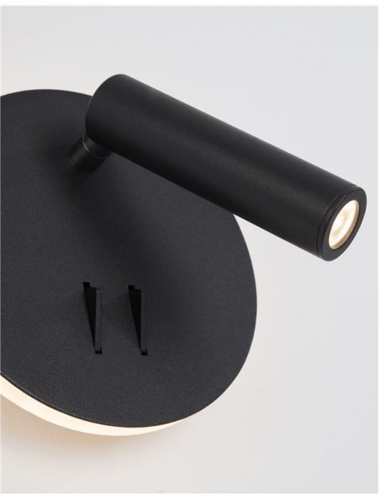 Aplica spot LED reglabil crom/alb Emmie, din metal, switch ON/OFF, lumina directa si indirecta, 9081222 - Novaluce [7]
