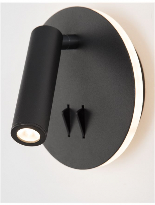 Aplica spot LED reglabil crom/alb Emmie, din metal, switch ON/OFF, lumina directa si indirecta, 9081222 - Novaluce [5]
