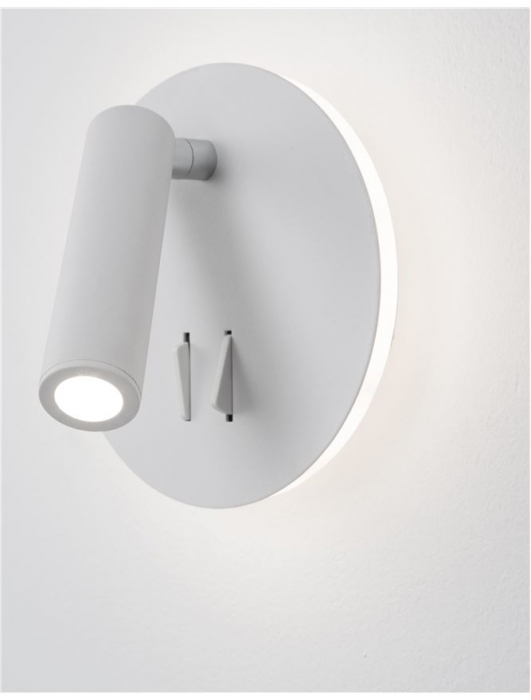 Aplica spot LED reglabil crom/alb Emmie, din metal, switch ON/OFF, lumina directa si indirecta, 9081222 - Novaluce [10]