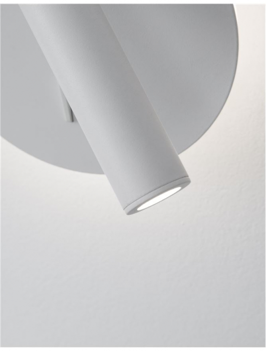 Aplica spot LED reglabil crom/alb Emmie, din metal, switch ON/OFF, lumina directa si indirecta, 9081222 - Novaluce [15]
