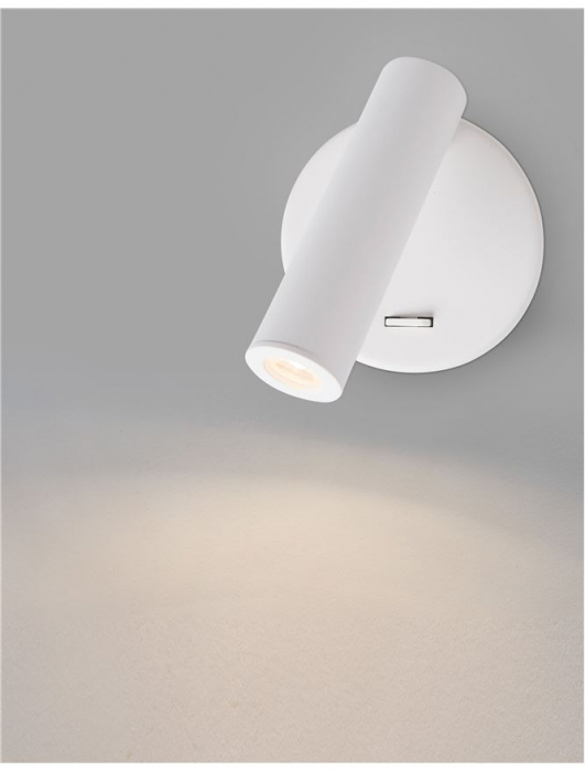 Aplica spot LED reglabil crom/alb/negru Gelso, din metal, switch ON/OFF, 8140522 - Novaluce [9]