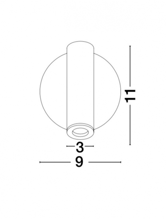 Aplica spot LED reglabil crom/alb/negru Gelso, din metal, switch ON/OFF, 8140522 - Novaluce [10]