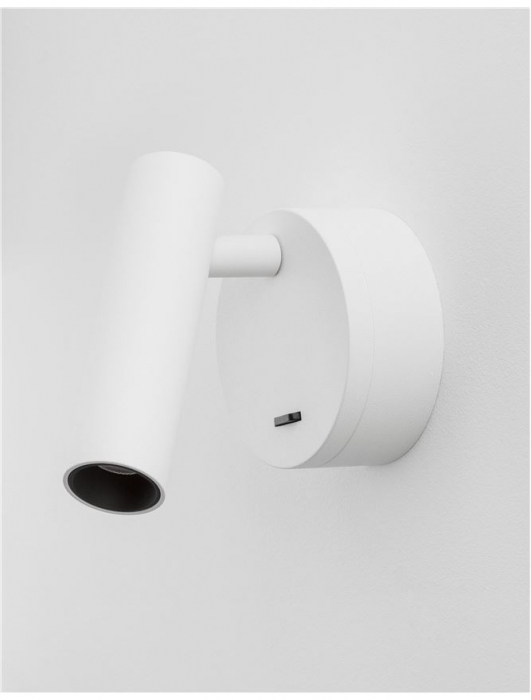 Aplica spot LED reglabil negru/alb/auriu Karla, din metal, switch ON/OFF, 9030202 - Novaluce [14]