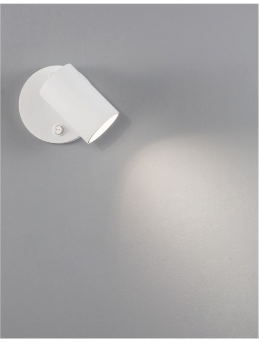 Aplica spot LED reglabil negru/alb Jordi, din metal, switch ON/OFF, 9011922 - Novaluce [11]