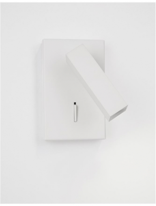 Aplica spot LED reglabil negru/alb Rupi, din metal, switch ON/OFF, 9081351 - Novaluce [3]