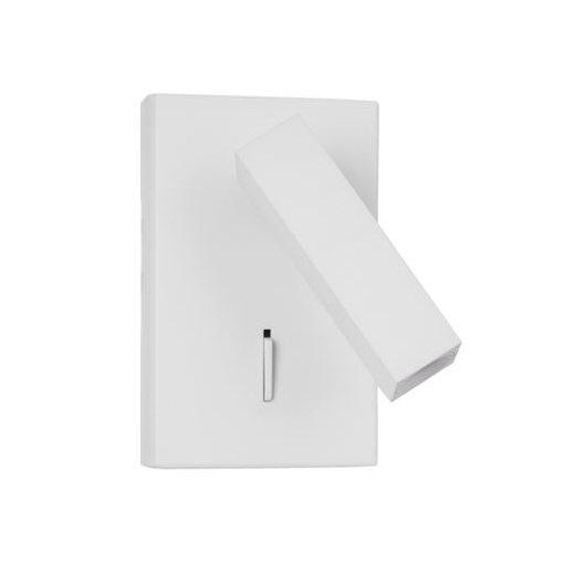 Aplica spot LED reglabil negru/alb Rupi, din metal, switch ON/OFF, 9081351 - Novaluce [1]