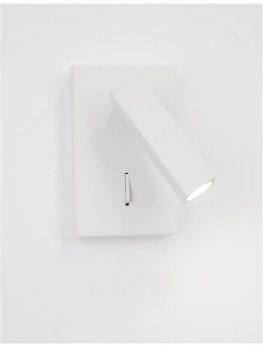 Aplica spot LED reglabil negru/alb Rupi, din metal, switch ON/OFF, 9081351 - Novaluce [4]