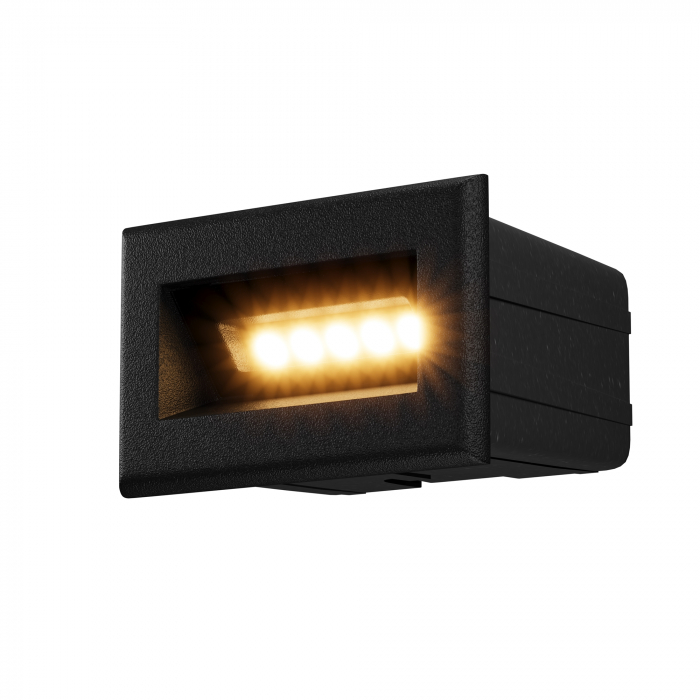 Aplica pentru scari LED Bosca O045SL-L3B3K, 3W, 250lm, lumina calda, IP65, neagra, Maytoni [2]
