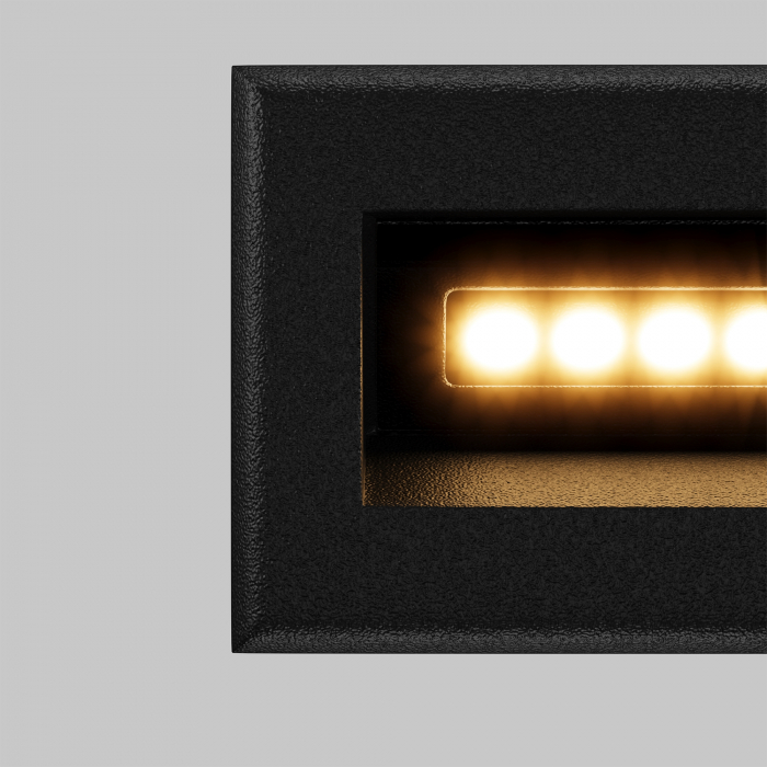 Aplica pentru scari LED Bosca O045SL-L3B3K, 3W, 250lm, lumina calda, IP65, neagra, Maytoni [3]