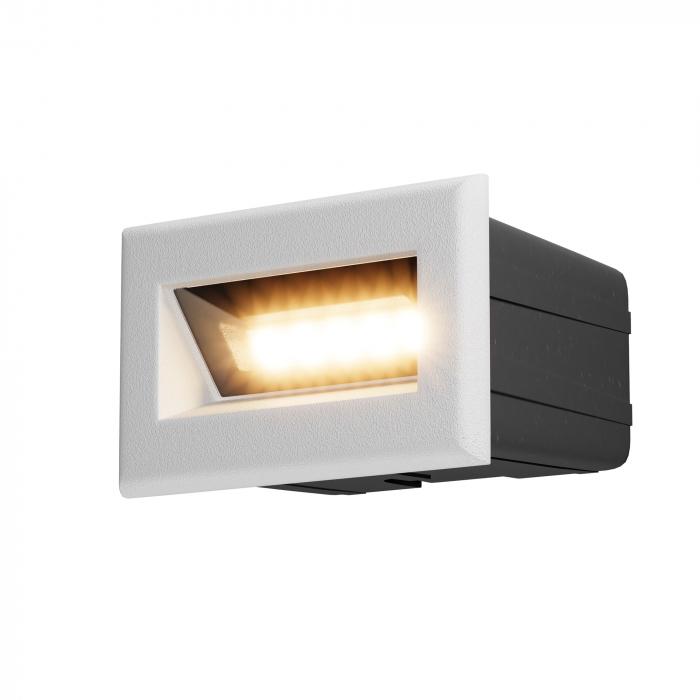 Aplica pentru scari LED Bosca O045SL-L3W3K, 3W, 250lm, lumina calda, IP65, alba, Maytoni [1]