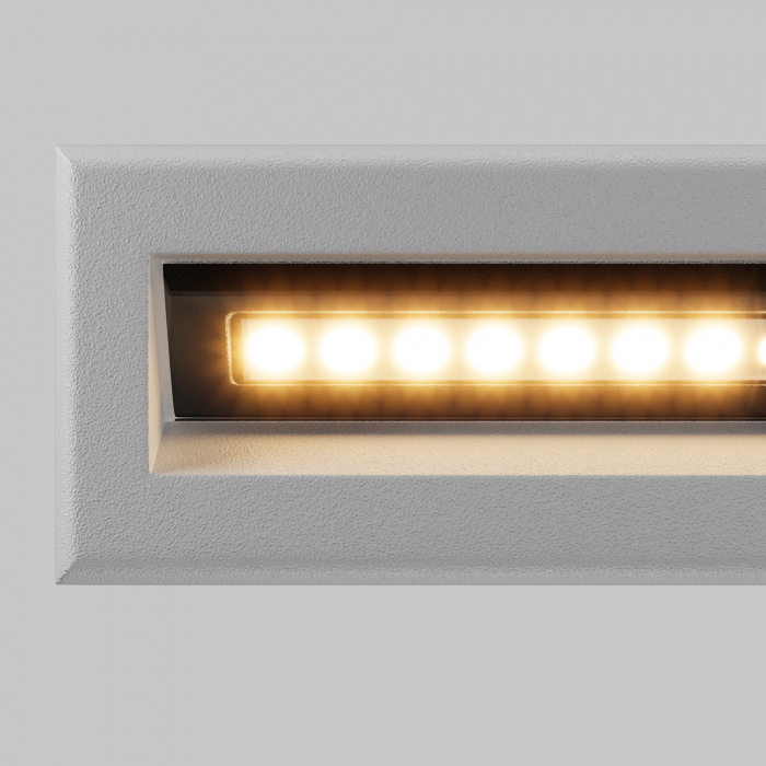 Aplica pentru scari LED Bosca O045SL-L5W3K, 5W, 400lm, lumina calda, IP65, alba, Maytoni [3]
