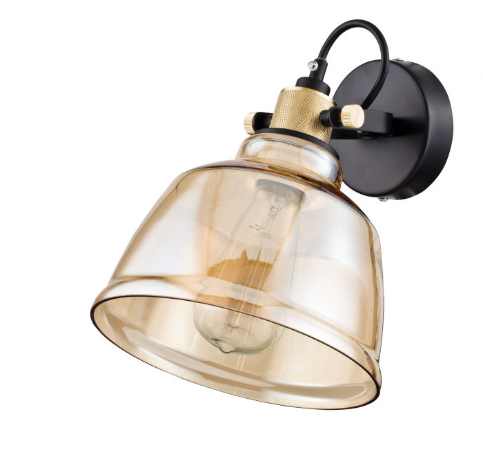 Aplica Irving T163-01-R, 1xE27, neagra+chihlimbar, IP20, Maytoni [3]