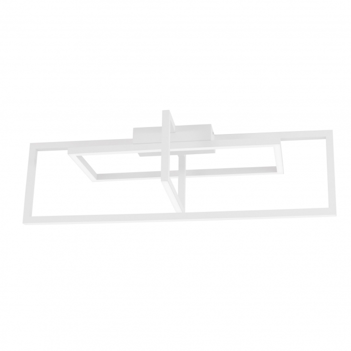 Aplica tavan dimabila alba/neagra stil minimalist Trace 91 cm, forma dreptunghiuri combinate, 9086020 - Novaluce [8]