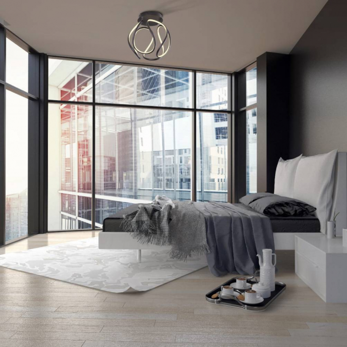 Aplica tavan Twisted, neagra, LED, inaltime ajustabila, C0147 - Maxlight [3]