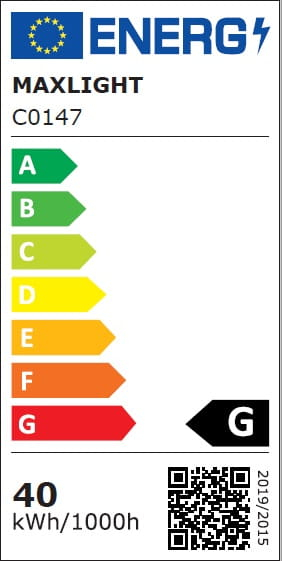 Aplica tavan Twisted, neagra, LED, inaltime ajustabila, C0147 - Maxlight [4]