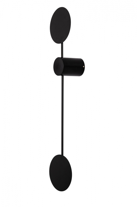 Aplica verticala perete neagra Basic Premium 100 cm, design minimalist cerc, MSE010100353 - King [2]