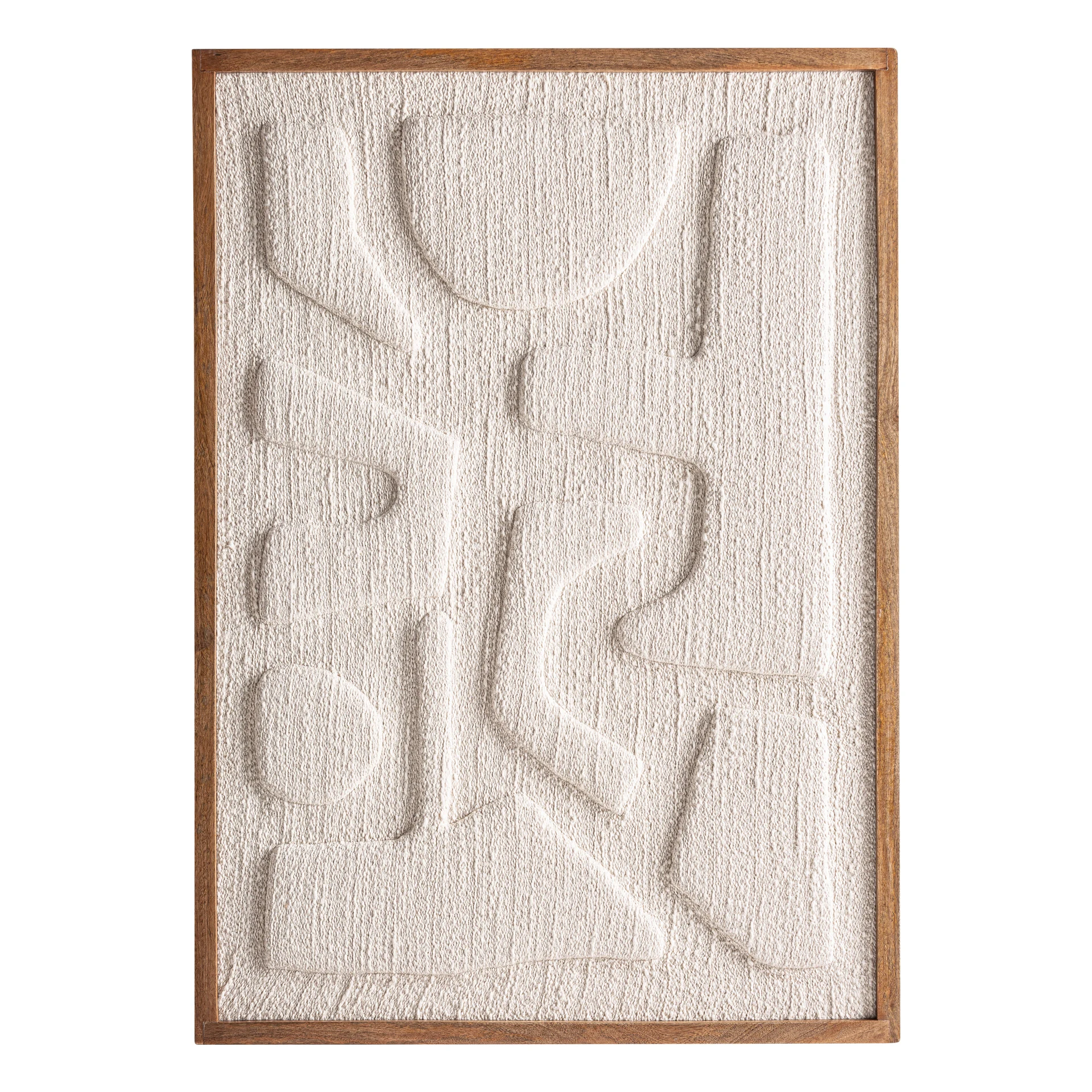 Arta de Perete Sobek, Alb-crem, 76x4x107 cm - VicalHome 37315 [4]