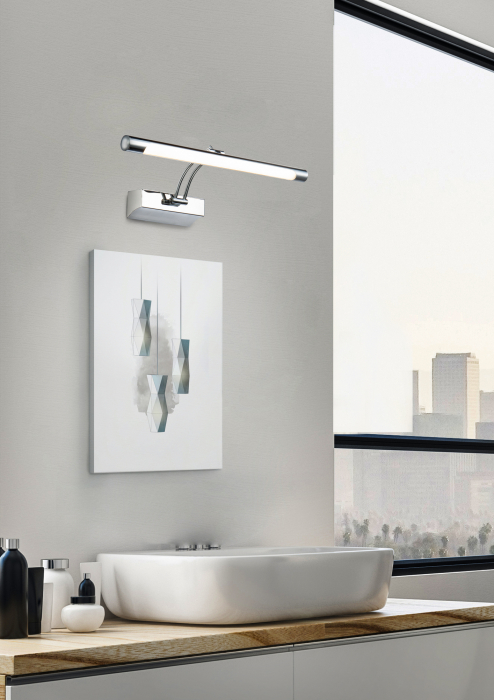 Aplica LED Fino MIR003WL-L12CH, 12W, 860lm, lumina calda, IP20, crom, Maytoni [2]