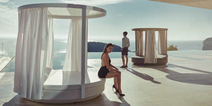Baldachin rotund premium Vela Round Ø218x202 cm cu iluminare LED, 54137F+54108 - Vondom [3]