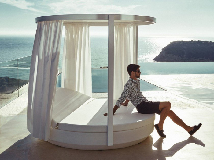 Baldachin rotund premium Vela Round Ø218x202 cm cu iluminare LED, 54137F+54108 - Vondom [4]