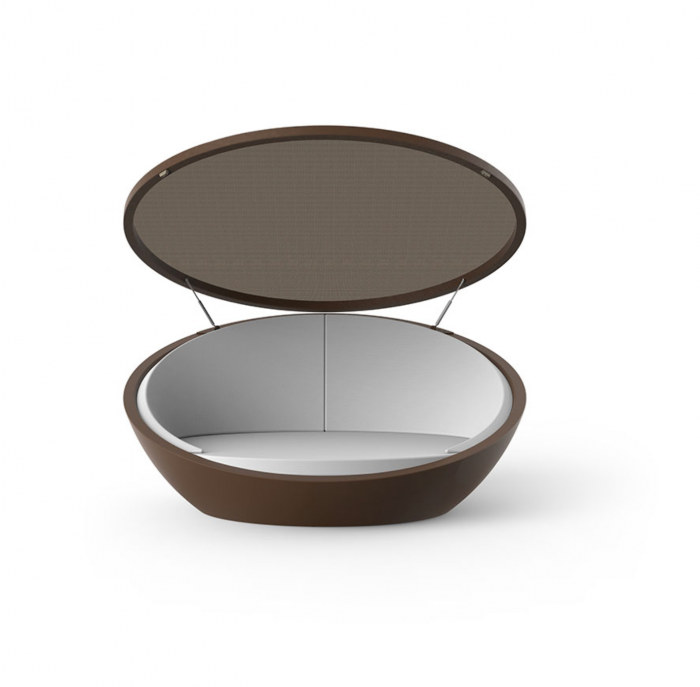 Baldachin rotund tip scoica cu acoperis rabatabil Ulm 211x198 cm, iluminare led, model premium, 54136 - Vondom [3]