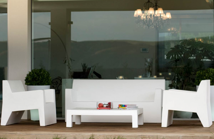 Banca gradina/terasa Jut 180x80x80 cm, polipropilena, diverse culori, 44402 - Vondom [5]