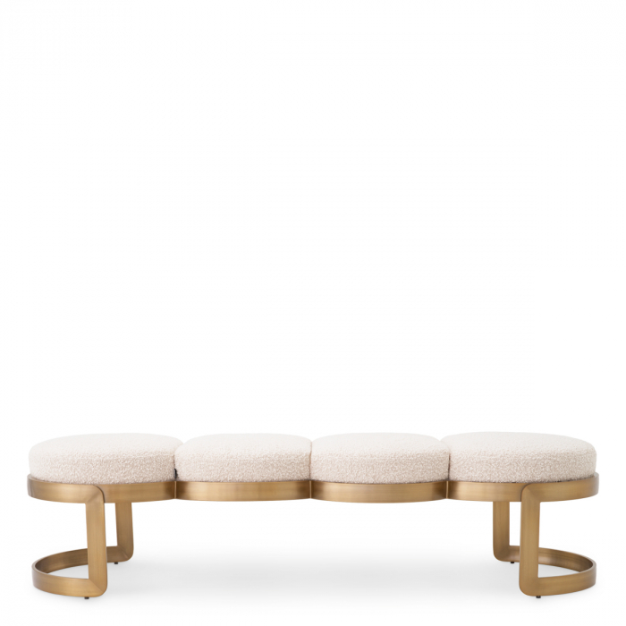   Bancă Newport bouclé crem 117849 EICHHOLTZ [2]