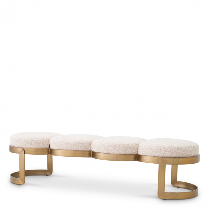   Bancă Newport bouclé crem 117849 EICHHOLTZ [1]