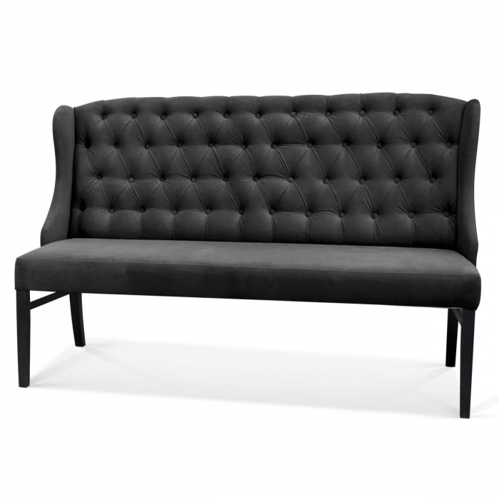 Banca personalizabila Linette, 163 cm, cu spatar, picioare lemn, ROYBESTGR1XXXP - Atreve [3]