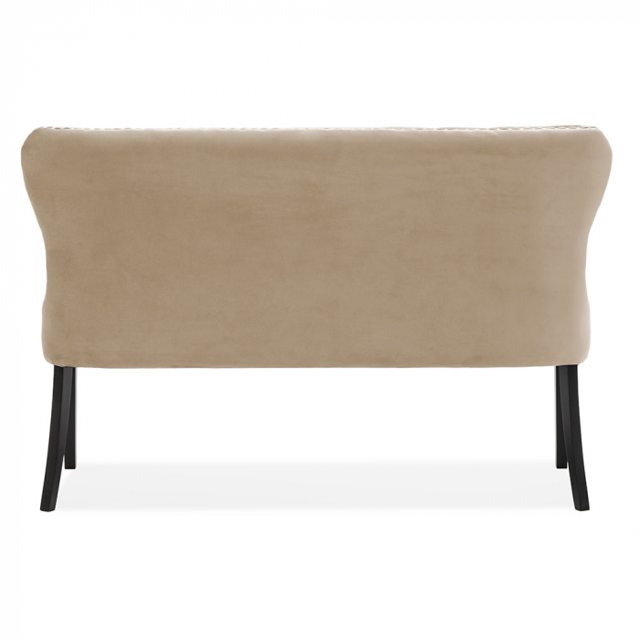 Banca personalizabila Madeline, 140 cm, cu spatar, picioare lemn, MADABE14GR1XXXP - Atreve [5]
