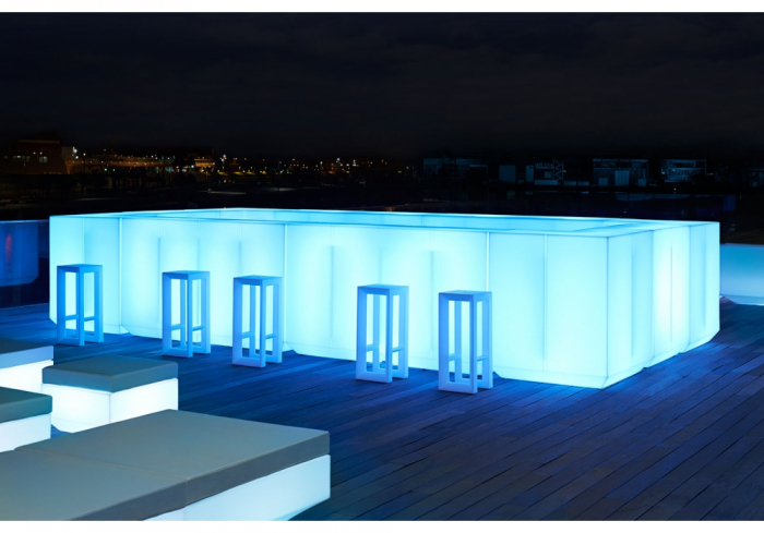 Bar dublu iluminare LED RGBW Vera 200 cm cu control smart, design modern, 54082 - Vondom [3]
