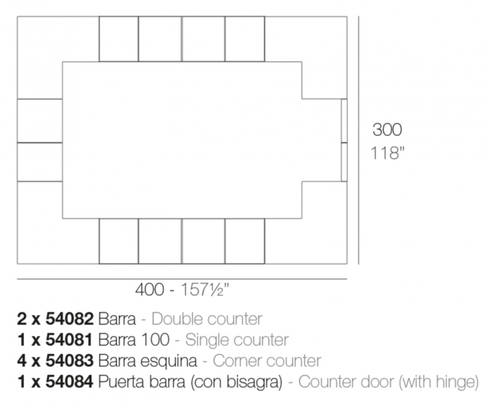 Bar iluminare LED RGBW Vera 100 cm cu control smart, design modern, 54081 - Vondom [7]