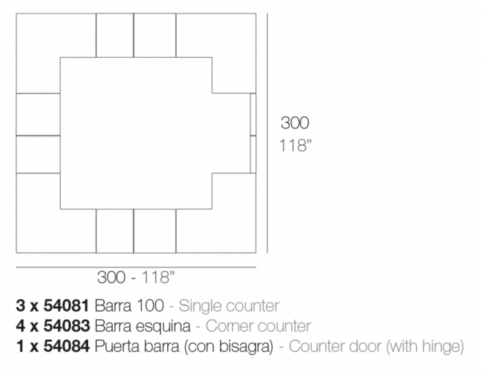 Bar iluminare LED RGBW Vera 100 cm cu control smart, design modern, 54081 - Vondom [8]